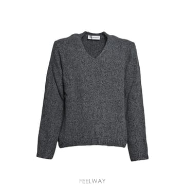 아워레가시 스웨터 SLUBTWISTEDASHGREYWOOL