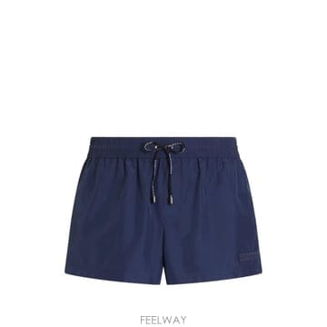 26 FW 돌체앤가바나 로고 패치 드로스트링 스윔 쇼츠 M4F62TON0DK TP454787457