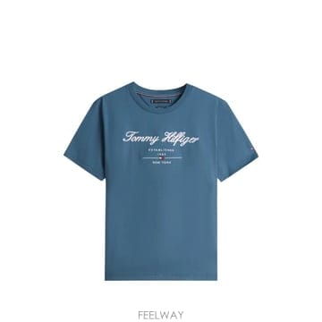 26 FW 타미힐피거 로고 자수 티셔츠 MW0MW33691 TP455915691