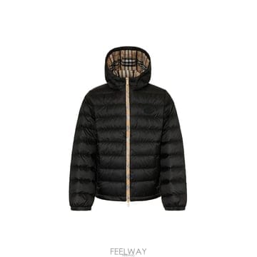 키즈 헨리 로고 패치 경량패딩 자켓 블랙 8131910