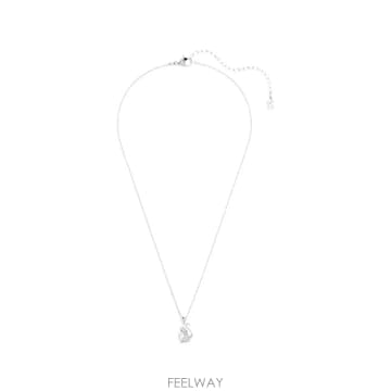 26 FW 스와로브스키 팝 스완 크리스털 장식 네크리스 5754347 TP457178206