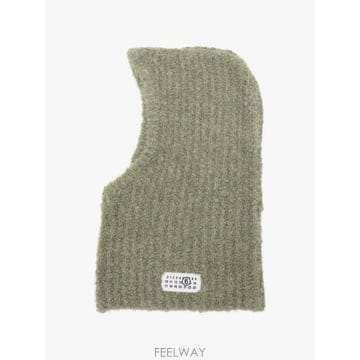 메종 마르지엘라 로고 패치 바라클라바