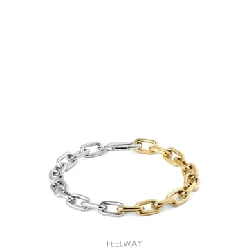26 FW 다니엘 웰링턴 배색 투톤 케이블 링크 브레이슬릿 DW00401970 TP458864273