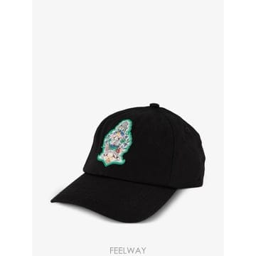 26 FW 카사블랑카 블랙 호텔 엠블럼 캡 모자 APF26HAT00203 TP455754108
