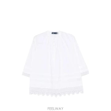 26 FW 폴로 랄프로렌 칼튼 레이스 트리밍 블라우스 211A12796001 TP454202033