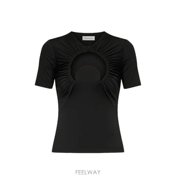 26 FW 마린세르 문 모티프 개더 티셔츠 WTO502ACJER0100BK99 TP455329323