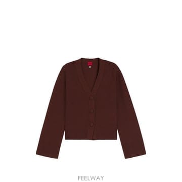 26 FW HUGO 로고 리벳 울 혼방 가디건 50562701 TP458451204