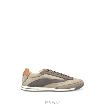 26 FW 브루넬로 쿠치넬리 레더 트리밍 패널 스니커즈 MZUMNGA357CHC90 TP456794649