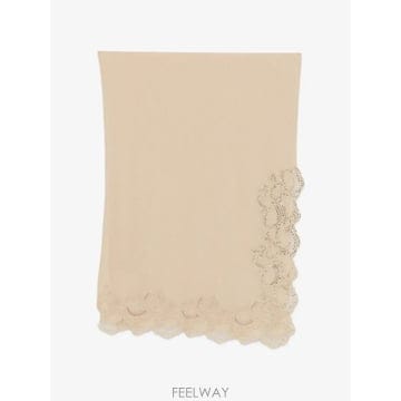 26 FW 에르마노설비노 레이스 트리밍 시퀸 장식 스카프 D495R300APCTPYU TP456771944