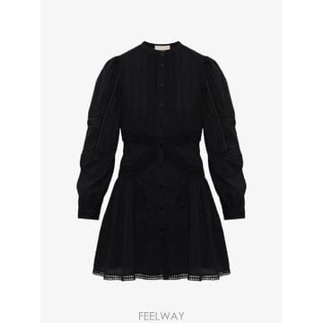 26 FW 울라 존슨 엘리시아 크로셰 트리밍 미니 드레스 PF2601410 TP456373900