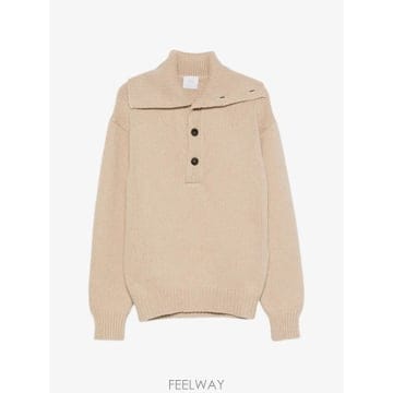 26 FW 말로 버튼 클로저 골지 칼라 니트 탑 UXC210FOD05 TP457063729