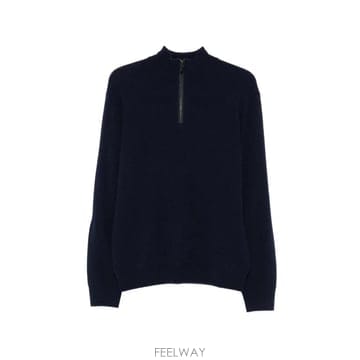 26 FW Canali 하프 지퍼 와플 니트 스웨터 C1216MK02547 TP457063718