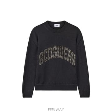 26 FW GCDS 스터드 장식 로고 프린트 스웨터 C2MWQF135K155 TP457240982