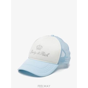 26 FW 스포티앤리치 크리스털 장식 베이스볼 캡 모자 AC100716689WH TP457889861