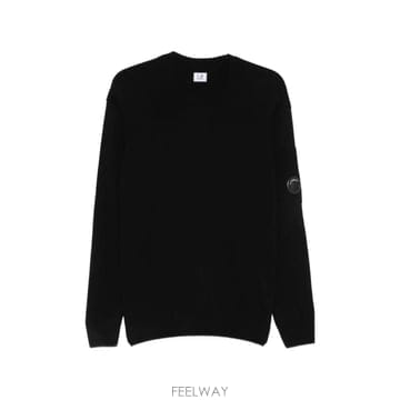 스톤 아일랜드 렌즈와펜 램스울 크루넥 니트