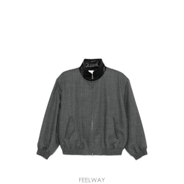 26 FW 산드로 레더 칼라 울 재킷 SFPBL01384 TP455539865