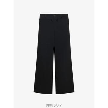 26 FW 마르니 버튼 플랩 블랙 테크니컬 울 팬츠 PUMU0358A0UTWA55 TP455318735