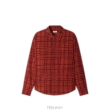 26 FW 산드로 벨벳 플록 셔츠 SHPCM01786 TP458578400
