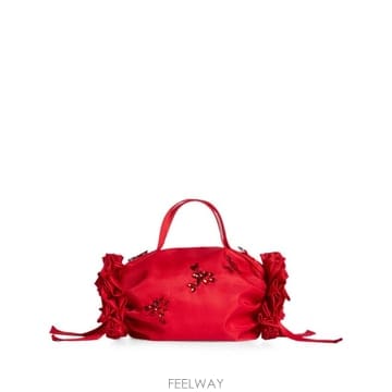 26 FW 시몬 로샤 터보 장식 미니 더블 리본 로제트 백 BAG223TB0761REDRED TP456724
