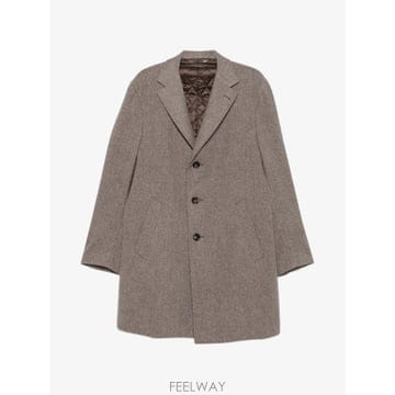 26 FW Canali 노치드 라펠 싱글 브레스티드 울 코트 FF0576555970 TP455746929