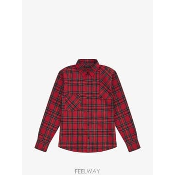 26 FW 고샤루브친스키 체크 플란넬 셔츠 SH0901CHECKEDRED TP454293389
