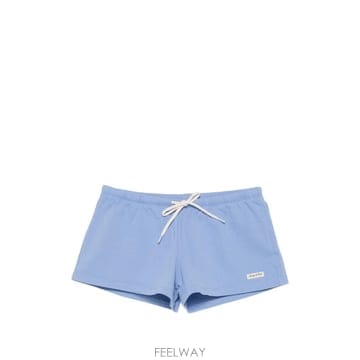 26 FW 스포티앤리치 로고 패치 드로스트링 쇼츠 SH07076326BL43 TP454769748