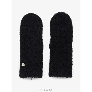 26 FW 헬렌카민스키 엘리시 로고 장식 벙어리 장갑 GLV52683BLACK TP459165257