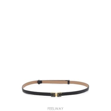 26 FW Elisabetta Franchi 로고 장식 레더 벨트 CT57S66E2 TP457236938