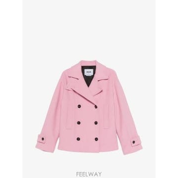 26 FW 엠에스지엠 노치드 라펠 더블 브레스티드 코트 4141MDH09267602 TP458571556