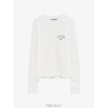 26 FW 아크네 로고 프린트 긴소매 티셔츠 CL0478 TP456013316