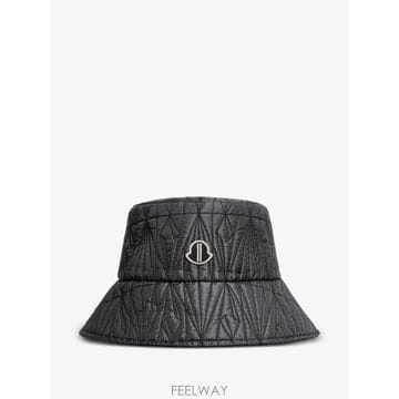 26 FW 몽클레어 X 릭 오웬스 퀼팅 로고 패치 버킷 햇 MU01F3B01M8263 TP455309124