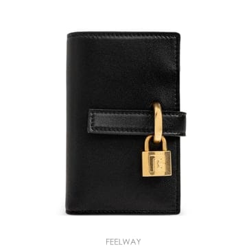 26 FW 발망 패드락 디테일 카프 레더 지갑 HN1MG272LNSA TP455740642