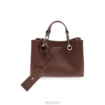 26 FW 아르마니 로고 프린트 페블 이펙트 토트 백 EW000382AF12036 TP456319202