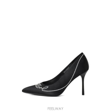26 FW 칼라거펠트 사라반드 펄 장식 펌프스 KL30906P999 TP455306403