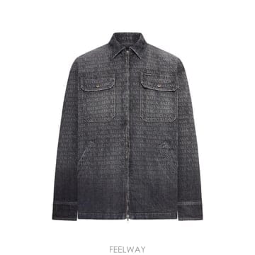 26 FW 발렌시아가 체스트 포켓 로고 프린트 셔츠 재킷 856919TTWA5 TP455526549