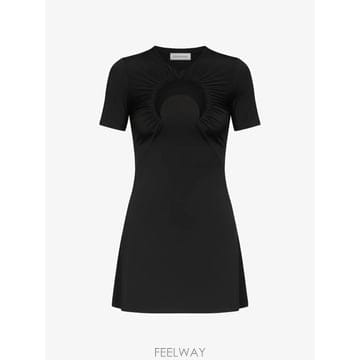 26 FW 마린세르 문 디테일 개더 미니 드레스 WDR443ACJER0100BK99 TP455304659