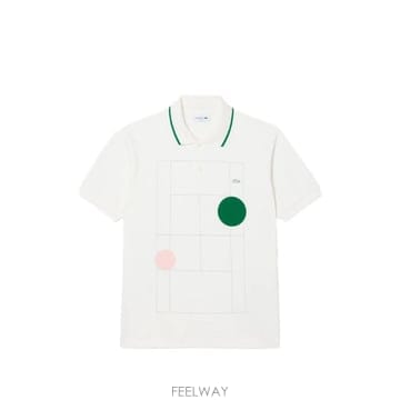 라코스테 그래픽 프린트 폴로 셔츠