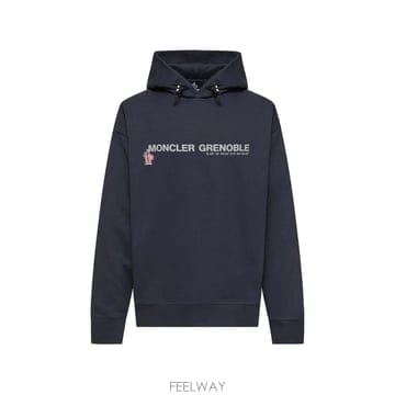 26 FW 몽클레어 그레노블 로고 프린트 후드티 L20978G0002080451 TP455302453