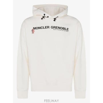 26 FW 몽클레어 그레노블 로고 프린트 코튼 후드티 L20978G0002080451 TP455302416