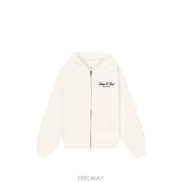 26 FW 스포티앤리치 로고 프린트 후드 집업 ST09476269WH37 TP458849034