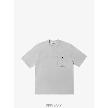 26 FW 스톤아일랜드 로고 프린트 체스트 포켓 티셔츠 L2S152100028S0500 TP456709286