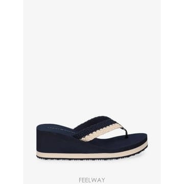 26 FW 타미힐피거 크로셰 스트랩 웨지 플립플랍 FW0FW09420 TP456450826
