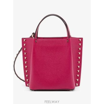 26 FW 발렌티노 가라바니 락스터드 스몰 그레이니 카프스킨 쇼핑 백 WB0K68XFU TP454752642