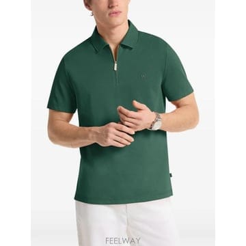 Michael Kors 26 FW ����Ŭ�ھ cotton blend pique zip up polo shirt CS552HOHFK26 FW ����Ŭ�ھ cotton blend pique zip up polo shir