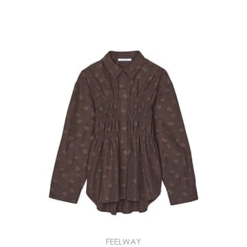 26 FW 세실리에 반센 브랙스턴 플로럴 자카드 셔츠 CBBRAXTONSHIRTDITSYBELLIS TP45