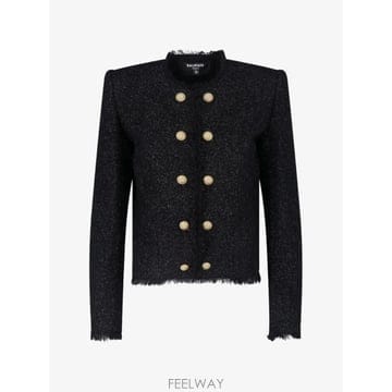Balmain 26 FW �߸� ���̿� ��ư Ʈ���� ��Ŷ HF1SM620WD65 TP45600217526 FW �߸� ���̿� ��ư Ʈ���� ��Ŷ HF1SM620WD65 TP4560