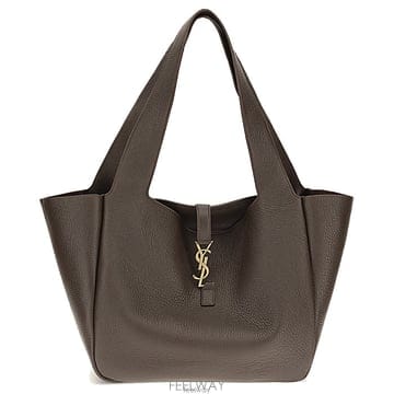 생로랑 여성 YSL 로고 그레인 가죽 숄더백