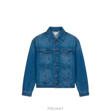26 FW 오프화이트 logo print denim jacket 44OWOS26D097464 TP459340