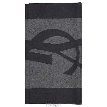 생로랑 카산드르 YSL 로고 실크 머플러