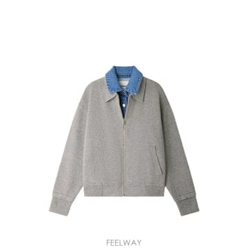 26 FW 산드로 집업 스웨트셔츠 SFPCA01490 TP458843348
